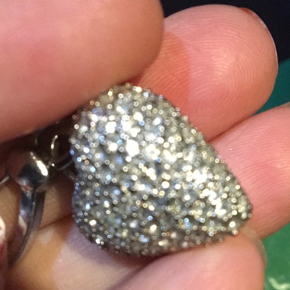 Juicy Couture charm perfect pavé puff heart - Picture 3 of 8